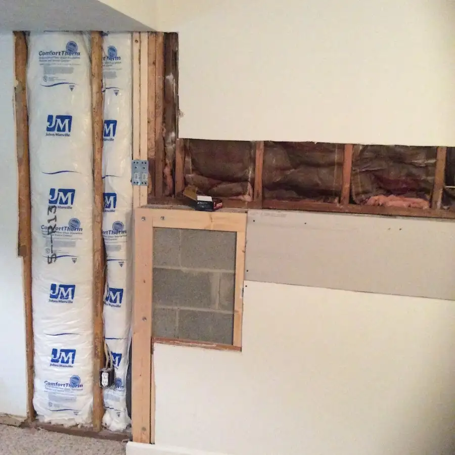 Wall insulation replacement during Structural Drying in Isla Vista